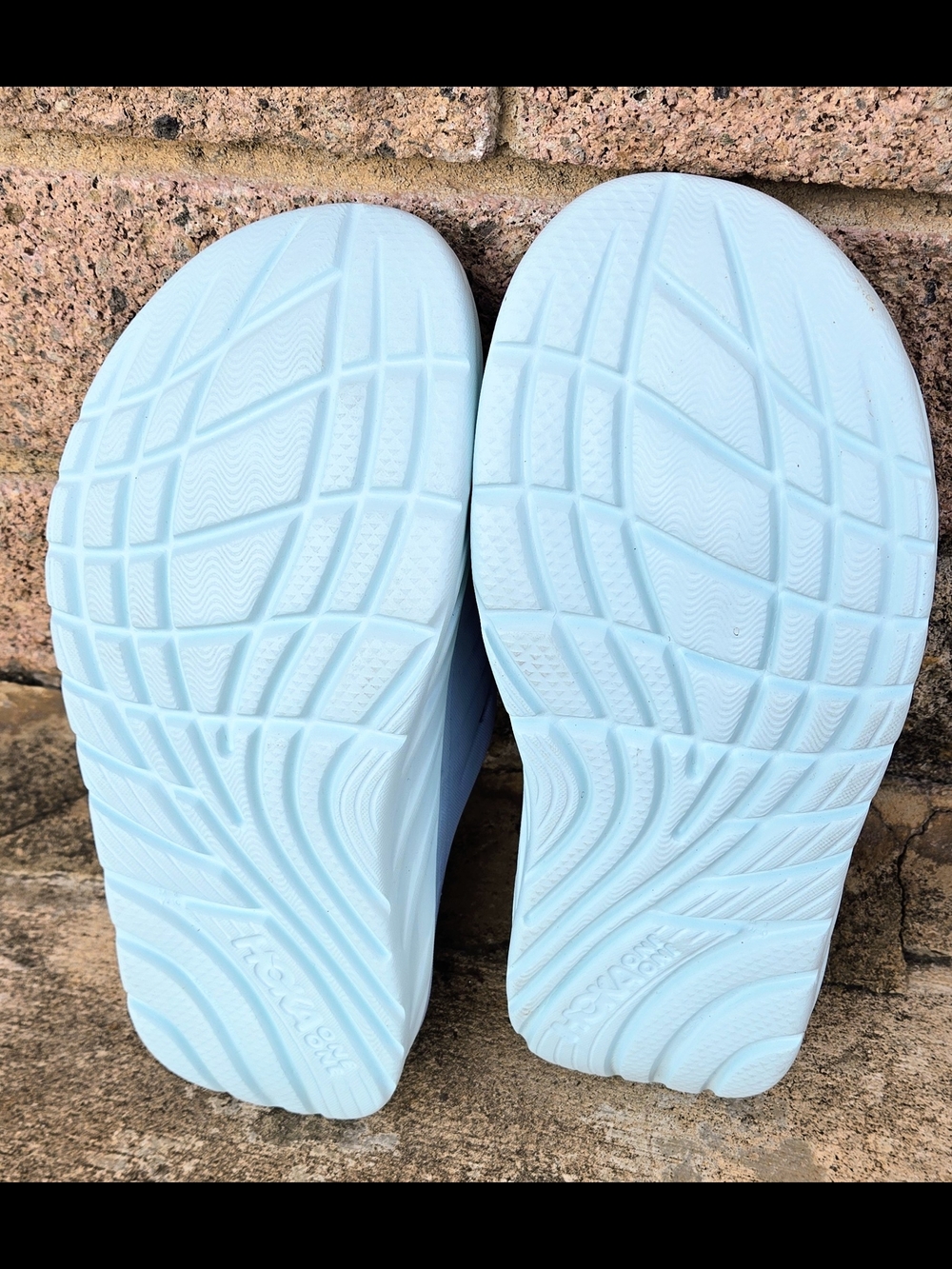 Hoka One One Light Blue Slide Sandals - Picture 3 of 3